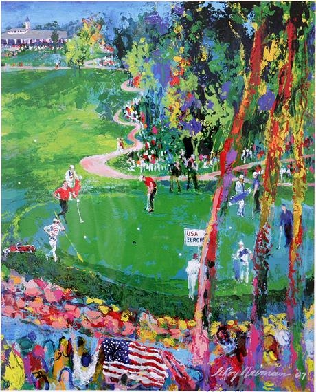 Leroy Neiman Ryder Cup detail